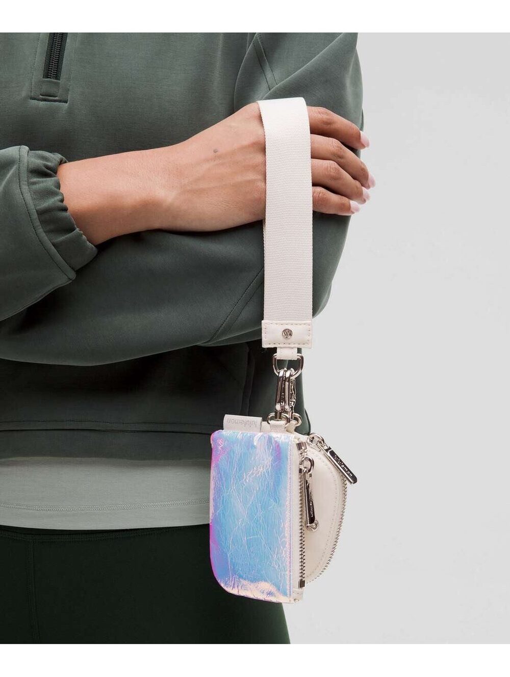 Lululemon Dual Pouch Wristlet Iridescent / Bone